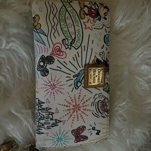 Dooney & Bourke Red and Tan Wallet